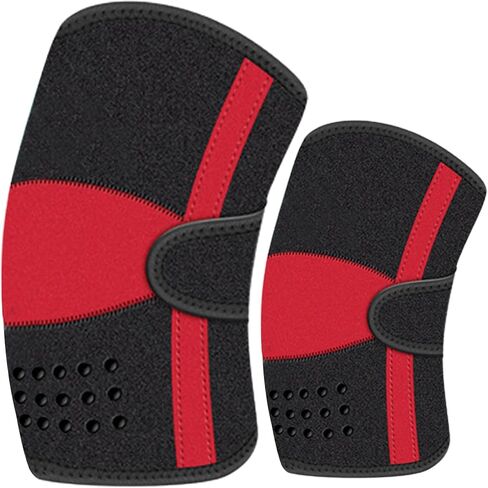 Adjustable Baby Knee Pads for Crawling (2 Pairs),Don't Slip Off Non-Slip Knee Pads for Infant and Toddlers (Red, 6-36Months(16-32lb)) in Kuwait