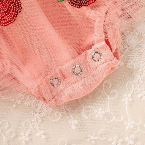 TITKKOP Baby Girl 1st Birthday Clothes One Year Old Tulle Romper Sleeveless Bodysuit Cake Smash Outfits in Saudi Arabia