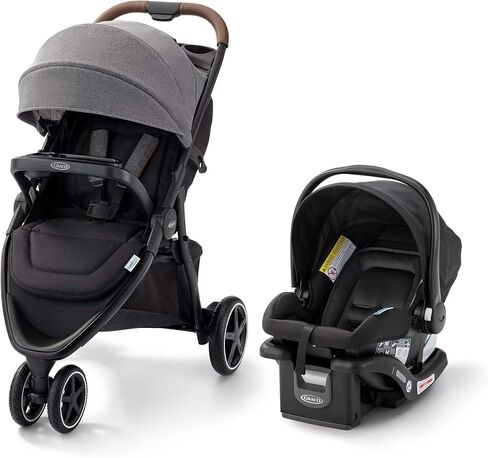 Graco® Outpace™ LX All-Terrain Travel System – Stroller Car Seat Combo Includes SnugRide 30 Lite Infant Car Seat, Briggs in Saudi Arabia