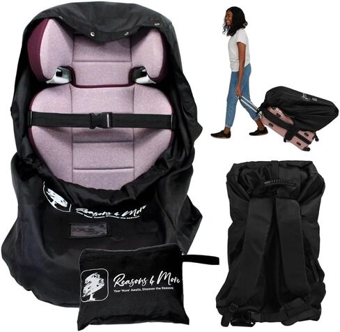 Car Seat Travel Bag for Airplane, Carseat Cover for Airplane Travel, Car Seat Carrier for Airport, Carseat Bag, Booster Seat Travel Bag, Car Seat Backpack for Air Travel, Car Seat Airplane Travel Bag in Saudi Arabia