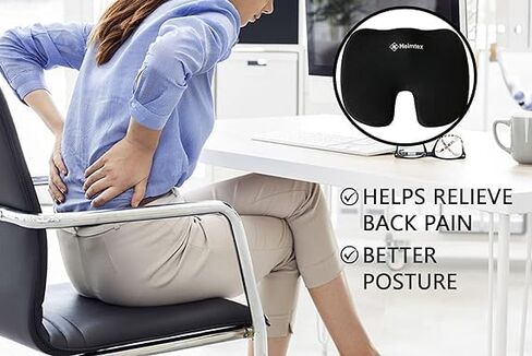 Chair Cushions for Office Chair Memory Foam Sciatica Pain Relief Chair Pad for Back Support Seat Cushion for Computer Desk, Gamming Chair, Wheelchair, Car Seat & Tailbone Pain in Saudi Arabia