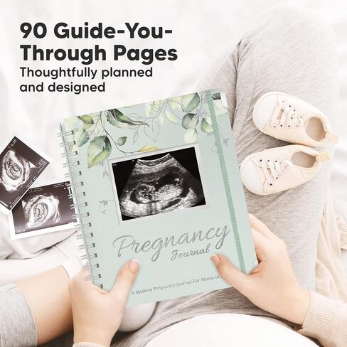 Pregnancy Journal Memory Book - 90 Pages Hardcover Pregnancy Book, Pregnancy Planner, Pregnancy Journals for First Time Moms, Baby Memory Book, Ultrasound Baby Book Memory, Mother's Day Gifts (Sage) in Saudi Arabia