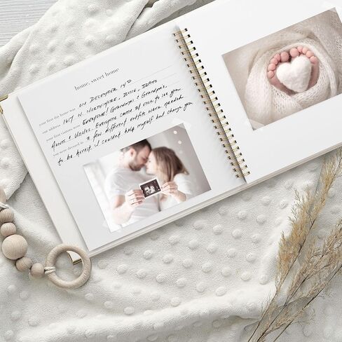 Keepsake Baby Memory Book for Boys and Girls – Timeless First 5 Year Baby Book – Gender Neutral Sage Baby Journal Scrapbook or Photo Album - A Milestone Book to Record Every Event from Birth to Age 5 in Kuwait