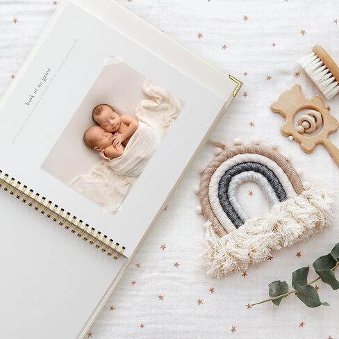 Keepsake Baby Memory Book for Boys and Girls – Timeless First 5 Year Baby Book – Gender Neutral Sage Baby Journal Scrapbook or Photo Album - A Milestone Book to Record Every Event from Birth to Age 5 in Kuwait