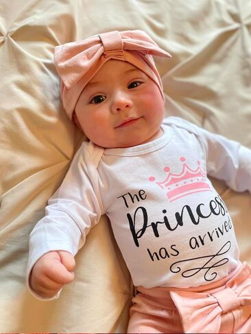Baby Girl Clothes Infant Newborn Baby Clothes for Girls Long Sleeve Romper Pant Sets Letter Prints Baby Girl Outfits in Saudi Arabia