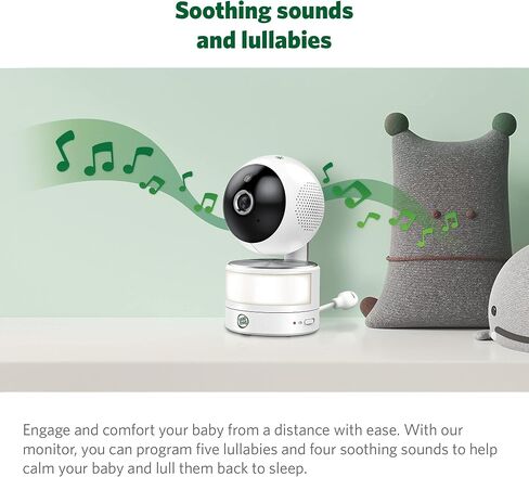 جهاز مراقبة الأطفال LeapFrog LF920HD مع كاميرا وصوت، شاشة LCD عالية الدقة 7 بوصة، رؤية ليلية ونهارية ملونة، إمالة 360 درجة، 8XZoom، ضوء ليلي، مستشعر درجة الحرارة والرطوبة، حتى 1000 قدم، نقل آمن بدون واي فاي in Kuwait