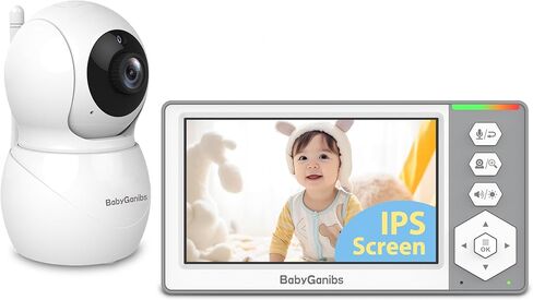 Baby Monitor with Camera and Audio, 4.3'' Video Baby Monitor with 1000ft Long Range, Baby Monitor No WiFi, Remote Pan-Tilt-Zoom, Night Vision, ECO Mode, 2-Way Talk, 30-Hour Battery in Saudi Arabia