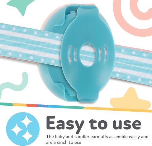 Nuby Soft Sounds - Adjustable Baby Earmuffs for Protection Against Loud Noises, Ideal for Air Shows, Fireworks, in-Flight Travel, and More! White Only. in Saudi Arabia