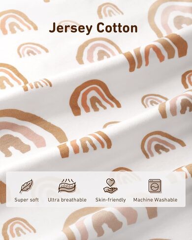 غطاء وسادة تغيير حفاضات الأطفال من بيبي باي، أغطية طاولات تغيير حفاضات الأطفال من القطن فائق النعومة، ملاءات غطاء وسادة تغيير حفاضات الأطفال للفتيات والأولاد، عبوتان (بوهو قوس قزح) in Kuwait