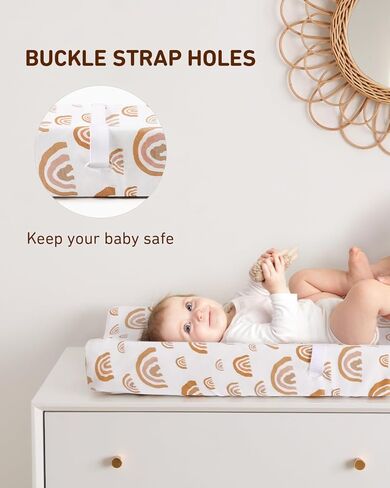 غطاء وسادة تغيير حفاضات الأطفال من بيبي باي، أغطية طاولات تغيير حفاضات الأطفال من القطن فائق النعومة، ملاءات غطاء وسادة تغيير حفاضات الأطفال للفتيات والأولاد، عبوتان (بوهو قوس قزح) in Kuwait