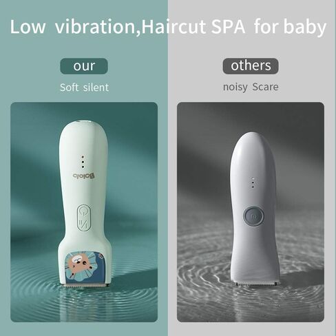 Baby Hair Clippers,Quiet & Washable Hair Trimmer for Kids and Toddler,Waterproof & Rechargeable Hair Trimmer for Kids with Autism in Kuwait