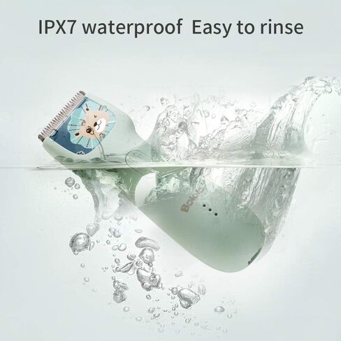 Baby Hair Clippers,Quiet & Washable Hair Trimmer for Kids and Toddler,Waterproof & Rechargeable Hair Trimmer for Kids with Autism in Kuwait