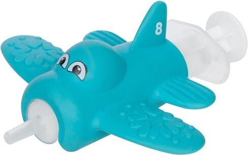 Teether and Dispenser in One for Baby - Meet Jet by The Clever Baby - Easy to Hold - Perfect Shape for Baby to Get Relief to Back Teeth - BPA Free - Great Baby Gift in Saudi Arabia