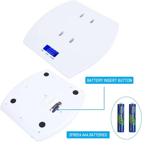 مقياس الطفل، مقياس الحيوانات الأليفة، مقياس الأطفال الصغار متعدد الوظائف، مقياس رقمي للأطفال، إضاءة خلفية زرقاء، مسار الوزن والطول. in Kuwait