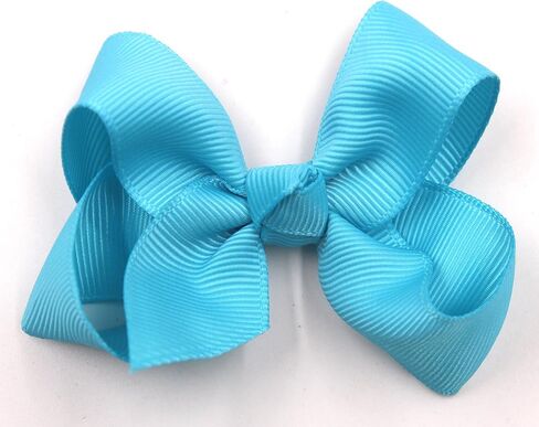 JOYOYO 40 قطعة 4.5 بوصة فيونكات شعر التمساح مقاطع Grosgrain شريط أقواس كبيرة للفتيات الصغار والأطفال 20 لونًا في أزواج in Kuwait
