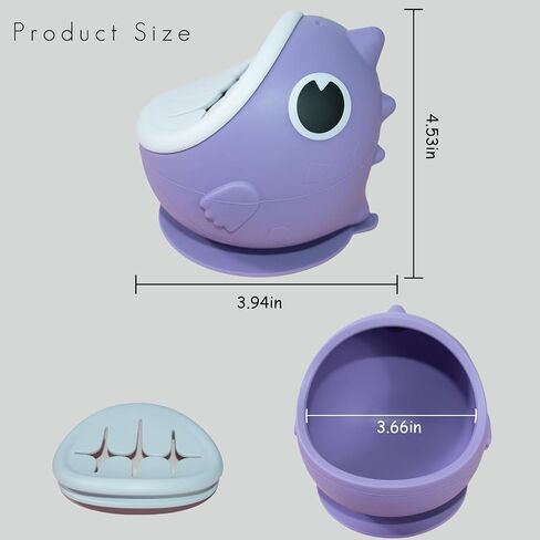 Dino Silicone Baby Snack Containers with Suction for Toddlers,Soft Safe BPA-Free Ppill Proof Snack Cups with Free Silicone Bibs,Green. in Saudi Arabia