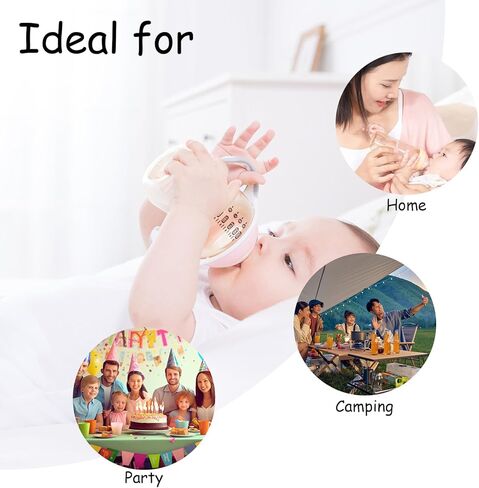 قطعتان من رف تجفيف زجاجات الأطفال، مجفف زجاجات قابل للطي موفر للمساحة، منظم زجاجات الأطفال، حامل مجفف زجاجات الأطفال، صينية مياه قابلة للإزالة للمنزل والسفر (أبيض وأخضر) in Kuwait