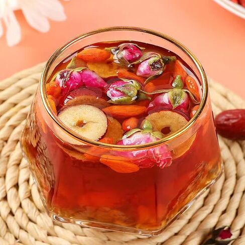 Black sugar ginger jujube tea 10.22oz /290g Brown sugar ginger tea Goji berry Old ginger black sugar tea Guiyuan Drink Tea Bags in Saudi Arabia