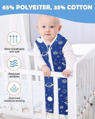 Lilian&Gema Baby Sleep Sack Unisex Baby Sleeping Bag 0.5 TOG Extra Soft Lightweight Wearable Blanket for Infant Toddler in Saudi Arabia