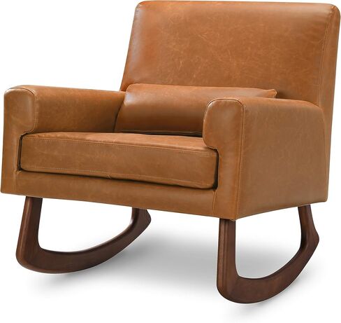 Sleepytime Rocker in Ivory Boucle with Light Legs, Wood, Foam, Greenguard Gold and CertiPUR-US Certified in Kuwait