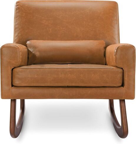 Sleepytime Rocker in Ivory Boucle with Light Legs, Wood, Foam, Greenguard Gold and CertiPUR-US Certified in Kuwait