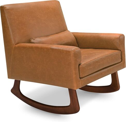 Sleepytime Rocker in Ivory Boucle with Light Legs, Wood, Foam, Greenguard Gold and CertiPUR-US Certified in Kuwait