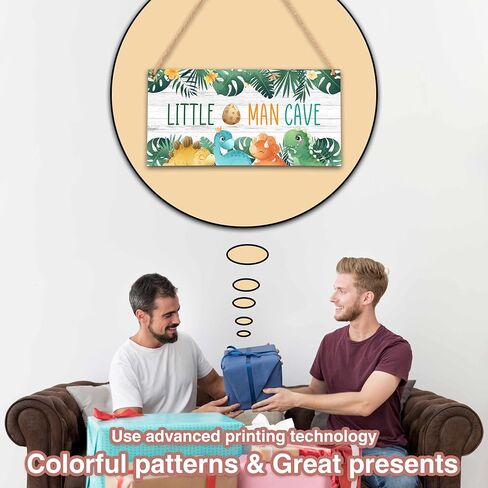 Little Man Cave Sign, Outer Space Room Decor, Boys Decorations for Bedroom Nursery Playroom Wall Art (6"x12") -D07 in Kuwait