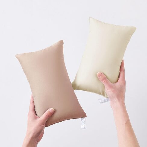 MEILA 2 Pack Cotton Toddler Pillows, 13x18 Pillows for Sleeping and Traveling, Machine Washable Kids Pillows Ideal for Crib, Bed, Cot and Nap, Light Pink & Lilac in Saudi Arabia