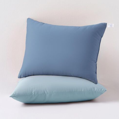 MEILA 2 Pack Cotton Toddler Pillows, 13x18 Pillows for Sleeping and Traveling, Machine Washable Kids Pillows Ideal for Crib, Bed, Cot and Nap, Light Pink & Lilac in Saudi Arabia