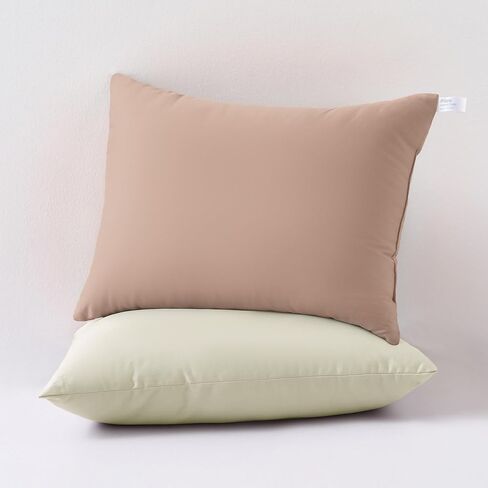 MEILA 2 Pack Cotton Toddler Pillows, 13x18 Pillows for Sleeping and Traveling, Machine Washable Kids Pillows Ideal for Crib, Bed, Cot and Nap, Light Pink & Lilac in Saudi Arabia