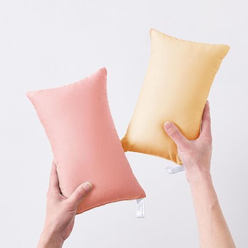 MEILA 2 Pack Cotton Toddler Pillows, 13x18 Pillows for Sleeping and Traveling, Machine Washable Kids Pillows Ideal for Crib, Bed, Cot and Nap, Light Pink & Lilac in Saudi Arabia