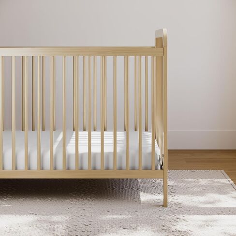 Storkcraft Pasadena 3-in-1 Convertible Crib (White with Driftwood) – GREENGUARD Gold Certified, Converts to Daybed and Toddler Bed, Fits Standard Full-Size Crib Mattress, Adjustable Mattress Height in Saudi Arabia