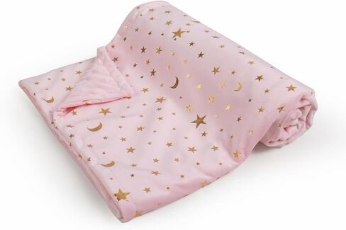 Baby Blanket for Boys Girls Soft Minky with Double Layer Dotted Backing, Star and Moon Printed 30 x 40 Inch Receiving Blanket (Violet) in Saudi Arabia