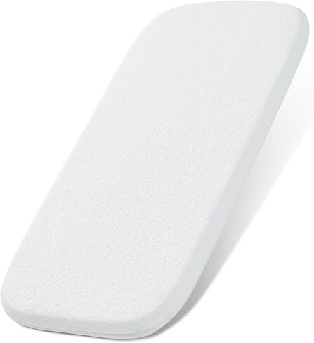 NeoBorn Baby Bassinet Mattress Pad, 35" x 20" Dual Sided Comfort Gel Memory Foam Mattress with Removable Breathable Soft Tencel Cover Fit for ANGELBLISS/AMKE/Bellababy/Yamesmile Baby Bassinet in Saudi Arabia