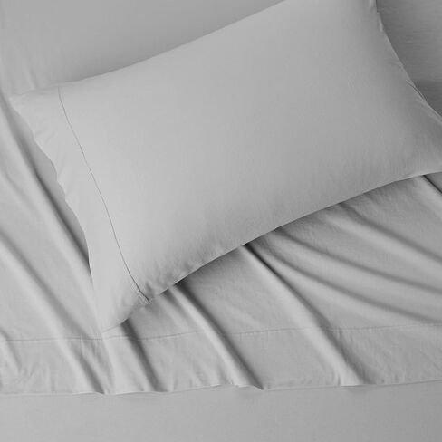 Amazon Basics 100% Cotton Jersey 3-Piece Toddler Sheet Set, 28 x 52 Inches, Pink, Solid in Saudi Arabia