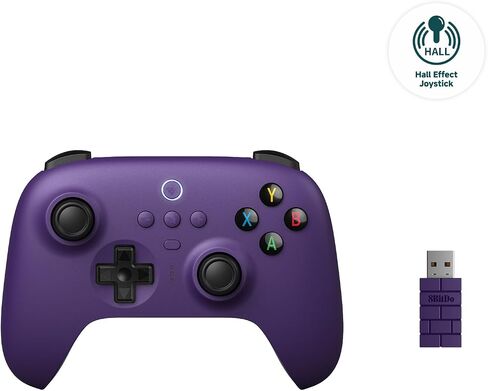 8Bitdo Ultimate 2.4g Wireless Controller With Charging Dock, 2.4g Controller for PC, Android, Steam Deck & iPhone, iPad, macOS and Apple TV (Pastel Pink) in Saudi Arabia