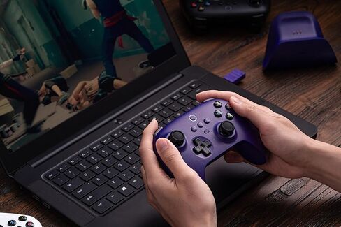 8Bitdo Ultimate 2.4g Wireless Controller With Charging Dock, 2.4g Controller for PC, Android, Steam Deck & iPhone, iPad, macOS and Apple TV (Pastel Pink) in Saudi Arabia