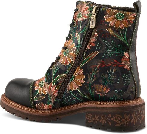 Spring Step L'Artiste Cordea Booties | Embroidered Leather Ankle Boots with Studded Details in Saudi Arabia