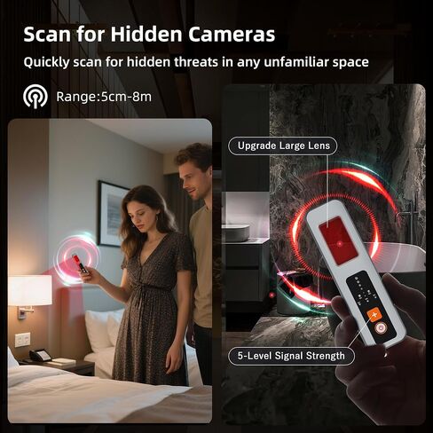 SynWave Hidden Camera Detector、Portable Camera Detector、Hidden Bug and Camera Detector、GPS Detector、Hidden Camera Detectors for Hotels, Travel, Office in Saudi Arabia