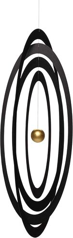 Science Fiction Hanging Mobile - 10 Inches - Wooden Ball - Handmade in Denmark by Flensted in Saudi Arabia
