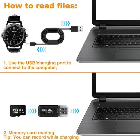 ساعة 1080p HD Camera Watch مع بطاقة ذاكرة 32 جيجابايت ، و Camera Camera Watch متصلة بالكمبيوتر لقراءة البيانات ، ومشاهدة كاميرا التجسس المخفية المستخدمة في الأمان الداخلي والخارجي ، لا حاجة إلى WiFi Cam in Kuwait