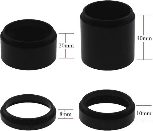Astromania Astronomical T2-Extension Tube Kit for Cameras and eyepieces - Length 8mm 10mm 20mm 40mm - Bundle with - T-Ring&T-Adapter for Nikon in Saudi Arabia