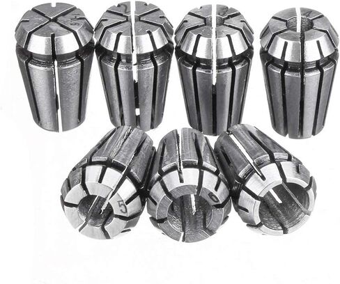 7pcs 1-7mm ER11 Spring Chuck Collet Set For CNC Milling Lathe Engraving Machine in Saudi Arabia