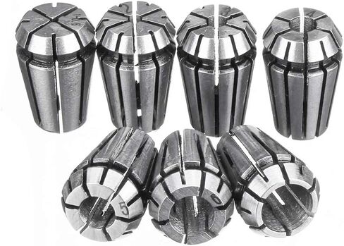7pcs 1-7mm ER11 Spring Chuck Collet Set For CNC Milling Lathe Engraving Machine in Saudi Arabia