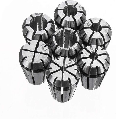 7pcs 1-7mm ER11 Spring Chuck Collet Set For CNC Milling Lathe Engraving Machine in Saudi Arabia