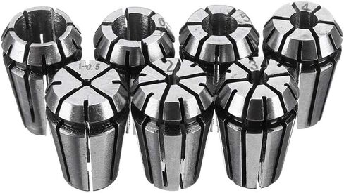 7pcs 1-7mm ER11 Spring Chuck Collet Set For CNC Milling Lathe Engraving Machine in Saudi Arabia