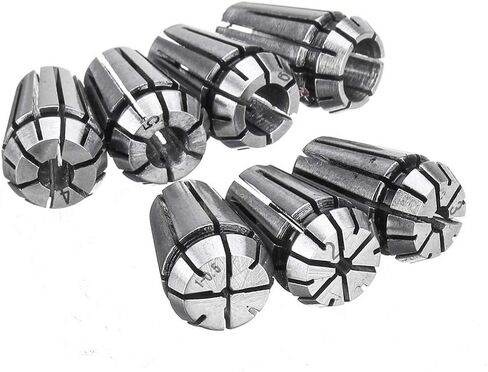 7pcs 1-7mm ER11 Spring Chuck Collet Set For CNC Milling Lathe Engraving Machine in Saudi Arabia