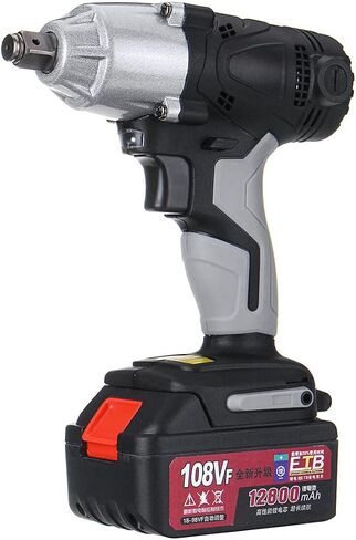 108VF 12800mAh Lithium-Ion Battery Cordless Electric Impact Wrench Drill Driver Kit in Saudi Arabia
