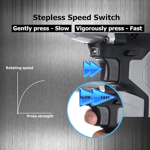 108VF 12800mAh Lithium-Ion Battery Cordless Electric Impact Wrench Drill Driver Kit in Saudi Arabia