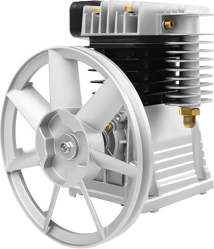 رأس مضخة ضاغط الهواء ، 2hp 1.5kw المرحلة الواحدة Twin Cylinder Twin Air Pump Head ، أداة محرك الألومنيوم ، 52.83gal/min 2055-نوع الحديد المنخفض الطاقة الضاغط على رأسه in Saudi Arabia